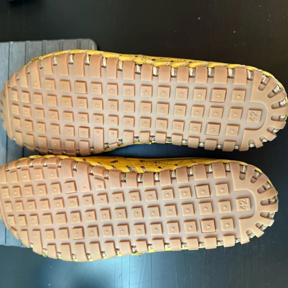 Spring Step Women's Yellow Loafers - Picture 3 of 4